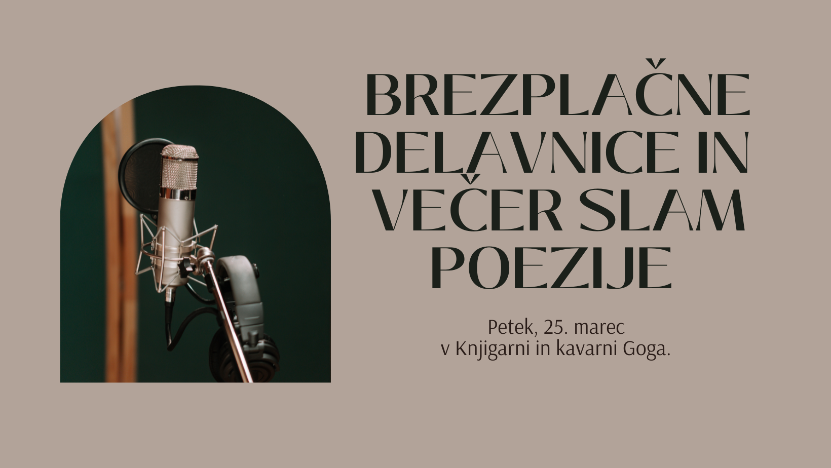 Delavnice in večer slam poezije